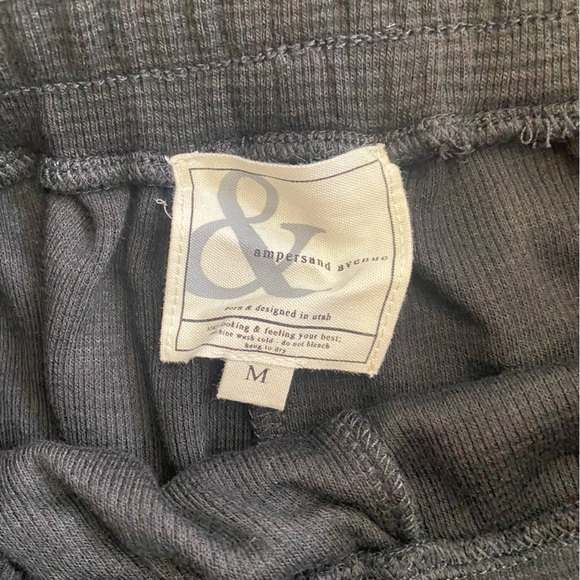 Ampersand Avenue 24/7 Waffle Knit Wide-Leg Pants – Medium, Black, Tall Inseam, E - Picture 4 of 8